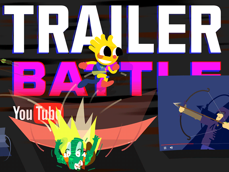 YouTube Trailer Battle - Jump! animation battle jump jumpman platformer trailer video video games