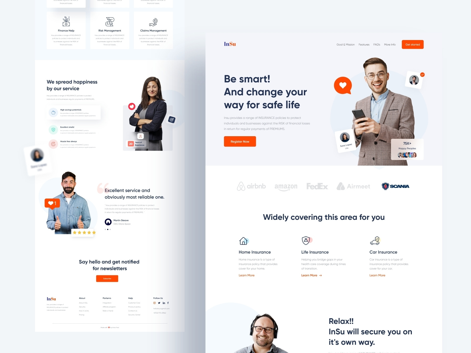 InSu || Landing Page Exploration by Antor Paul on Dribbble