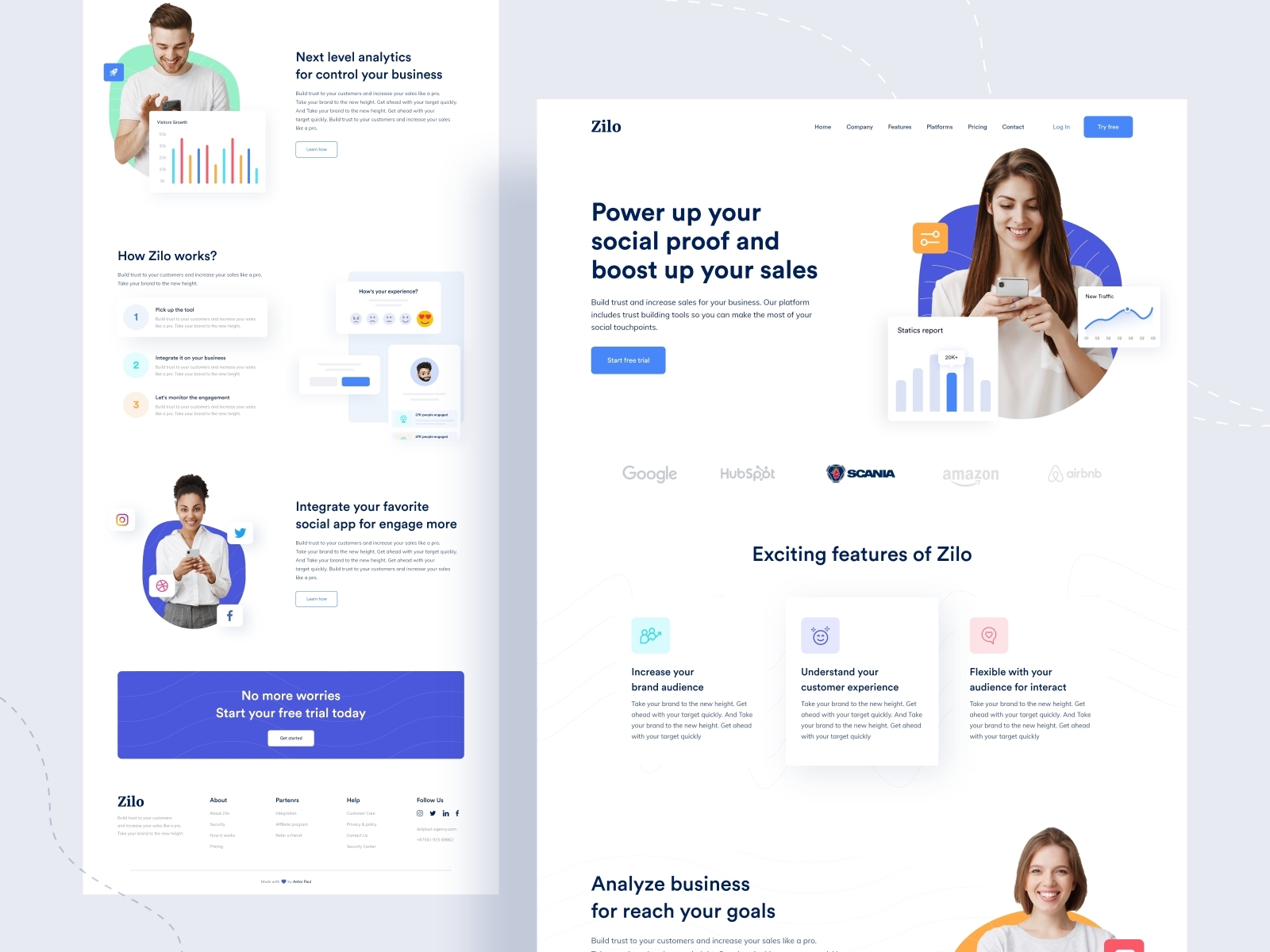 Zilo || Landing page Exploration by Antor Paul on Dribbble