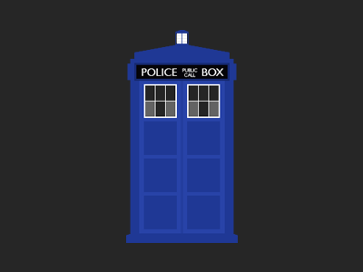 TARDIS doctor who illustration