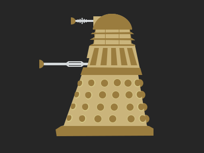 Dalek doctor who illustration