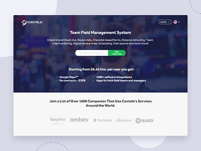 Landing Page Header Design