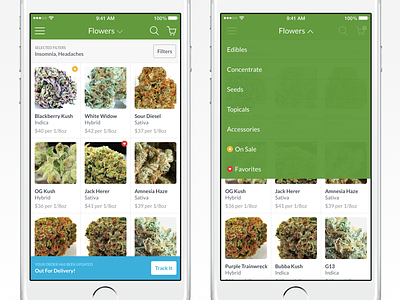 Cancare - Listing and Categories app cannabis delivery ios marijuana weed