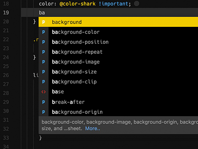 Atom UI Theme and Color Syntax - Autocomplete