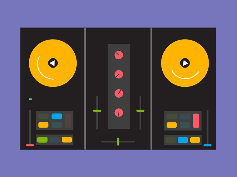 Playing around with loop expressions. animatedgif illustrator motion design music vector