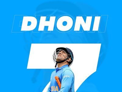 MS Dhoni - Team India Captain Cool cover design dhoni graphics instagram post msd poster