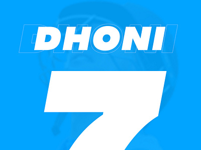 Indian Captain Cool Retirement - MS DHONI design dhoni graphics instagram instagram banner instagram post msd poster