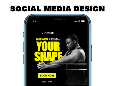 Fitness Center - Social Media Design branding cover design graphics instagram instagram banner instagram post instagram template poster social media design socialmedia typography