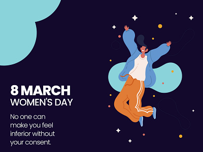 Womens Day Illustration Card