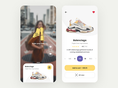 Scan Your Feet - UI Design