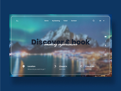 Discover & book amazing experiences designinspiration graphicdesignui inspiration inspiration design interface landingpage landingpagedesign productdesign ui uidesign uiux uiuxdesign userexperience userinterface webdesign website websitedesign