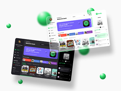 Spotify webapp page redesign