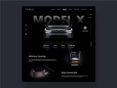 Tesla Website Page Redesign