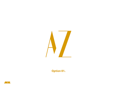 AZ wedding logo option 01 design logo logo design luxurious luxury logo modern monogram wedding