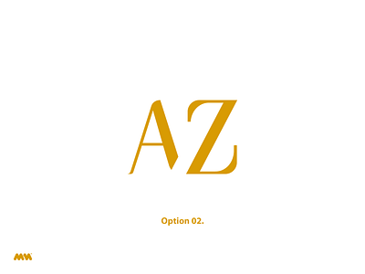 AZ wedding logo option 02 design logo logo design luxurious luxury logo modern monogram wedding