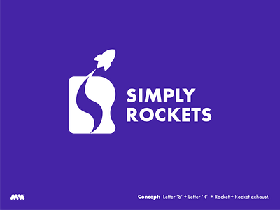 SimplyRockets | logo design design logo logo design modern monogram rocket rocket logo space symbol tech logo