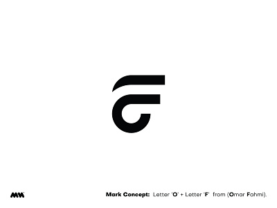 Omar Fahmi's logo rebrand. design lettermark logo logo design luxury logo modern monogram rebranding redesign tech logo