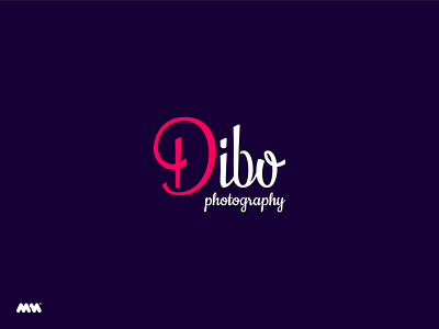 Dibo logo design on dark.