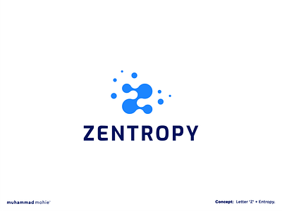 Zentropy logo design combination mark design lettermark logo logo design luxury logo modern rebranding redesign tech logo technology