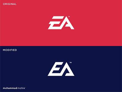 EA logo rebranding branding design electronics art gaming gaming logo lettermark logo logo design modern monogram redesign tech logo