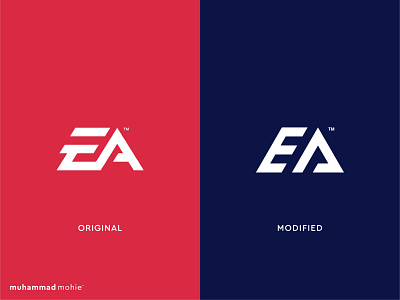 EA logo rebranding design electronics art gaming gaming logo lettermark logo logo design modern monogram rebranding redesign tech logo