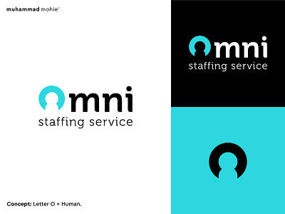 Omni logo concept design logo logo design modern monogram rebranding redesign staffing staffing service tech logo wordmark
