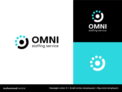 Omni logo design combination mark lettermark logo logo design luxury logo modern monogram redesign staffing staffing logo tech logo