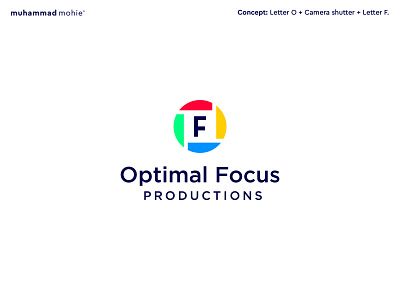 Optimal Focus logo design camera camera logo combination mark logo logo design luxury logo modern monogram photography redesign shutter tech logo