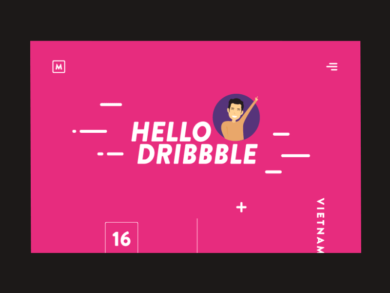 Dribbble debut dribbble first shot hanoi invite nano thanks ui design vietnam