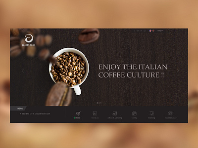 Puntoitalia client coffee design hanoi landing page puntoitalia rio ui ux vietnam website