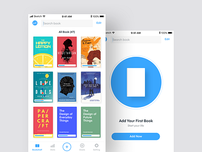 Book Tracking App - Bookshelf