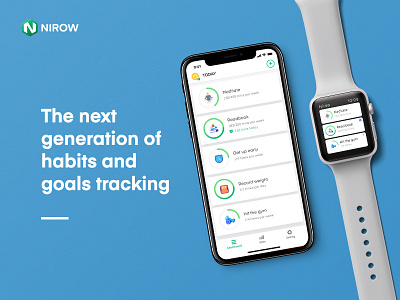 Nirow app apple watch goal habit iphonex product productivity progress