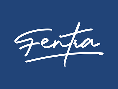 Fentia branding handlettering logo typography