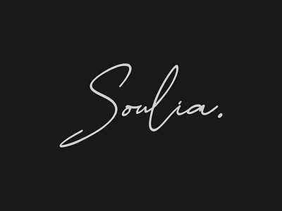 Soulia Script brand branding hand lettering handwritten logo script signature typography