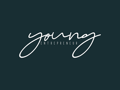 Young Logo with South Light Script app brand branding design logo typography
