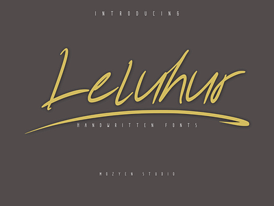 Leluhur Handwritten font