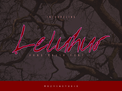 Leluhur Version 04.00 branding design fonts handwritten illustration script typography