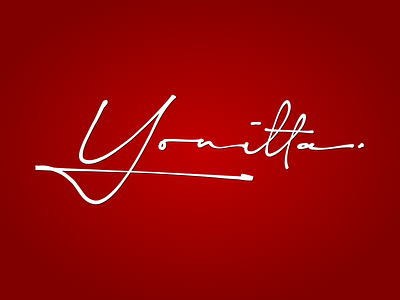 Yonitta branding lettering lettermark lettermarklogo signature font signature logo typogaphy typography