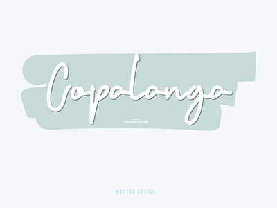 Copalanga Script brand branding design handwritten logo script typography
