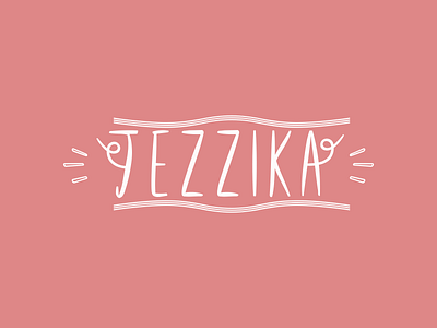 Jezzika Handwritten brand branding design handwritten logo script typography