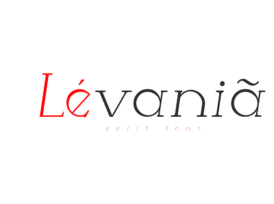 Levania Serif font serif typography