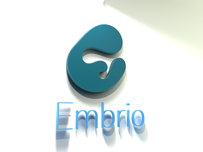 Embrio 3d brand branding design embryo icon illustration logo vector