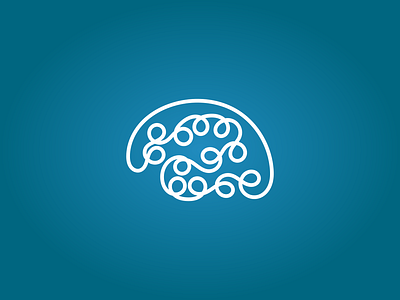 Brain brand branding design icon logo