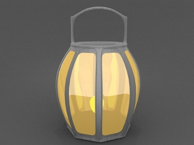 A lantern 3d art 3d model lantern