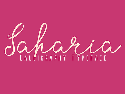 Saharia Calligraphy Typeface branding calligraphy font handwritten font lettering script typography