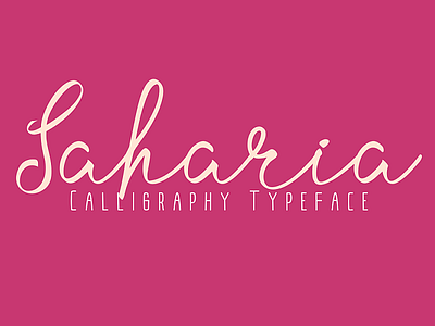 Saharia Calligraphy Typeface