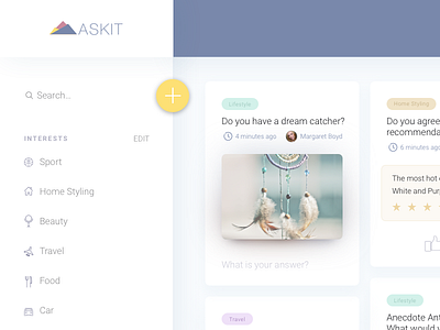 AskIt Social App app ask multi select questions single select. thumbs social survey tablet web