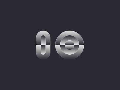 IO design logo minimal ui vector