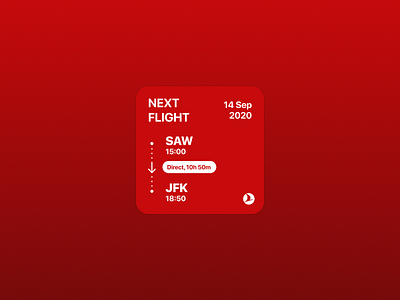 Turkish Airlines Widget app ios 14 widget