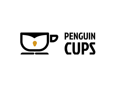Coffee shop logo design bird branding coffee coffee shop daily daily 100 challenge logo penguin